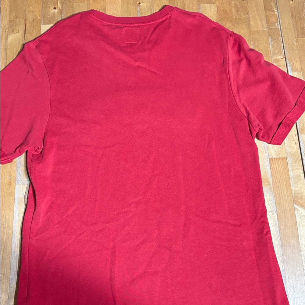 Zara Man Red 'Revive' Short Sleeve Tee - Picture 8 of 10